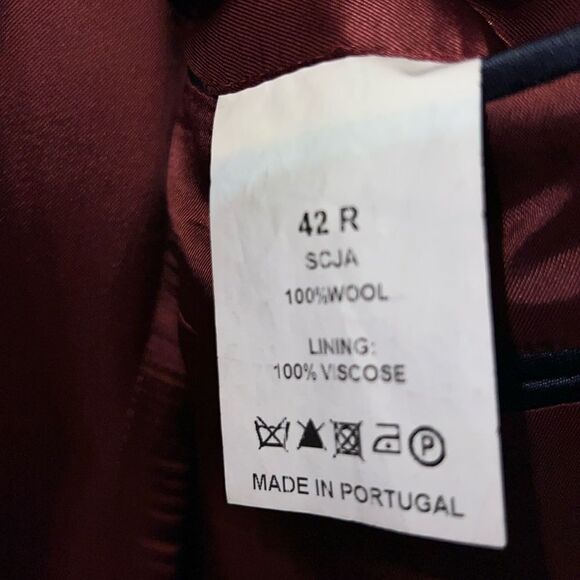 JOSEPH TURNER Dark Grey Wool Sport Coat Blazer-42R - Picture 9 of 9